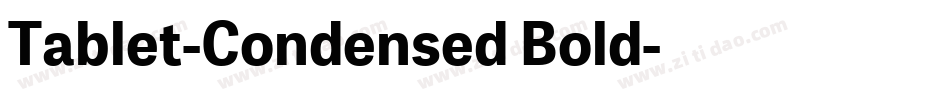 Tablet-Condensed Bold字体转换